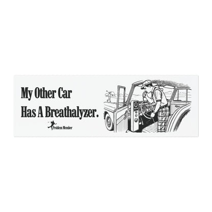 Breathalyzer Bumper Sticker